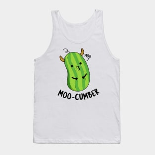 Moo-cumber Funny Veggie Cucumber Pun Tank Top